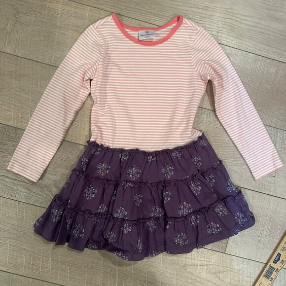 HANNAH ANDERSON GIRLS DRESS SIZE 5 PINK AND PURPLE - Picture 1 of 5